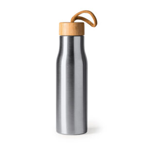 SOTOS - Gourde acier et bambou 600 ml