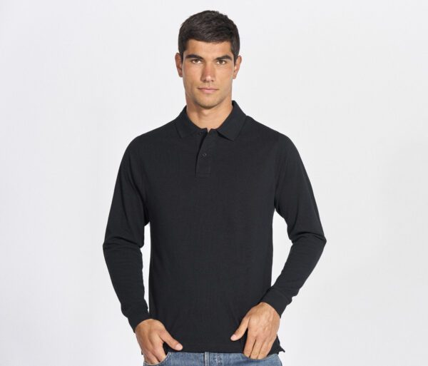 JK215 - Polo manches longues homme 210 g/m²