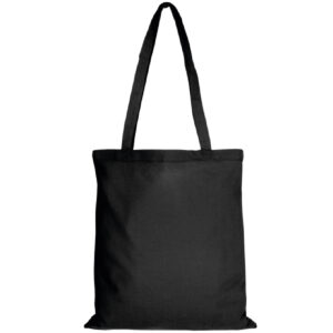 Tote bag noir 100% coton 120g/m²